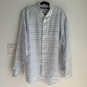 Brooks Brothers 100% Irish Linen Button Down Shirt Mens XXL Original Polo Preppy